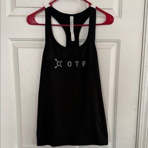 lululemon / Orange Theory Collaboration Black Racerback Tank Top